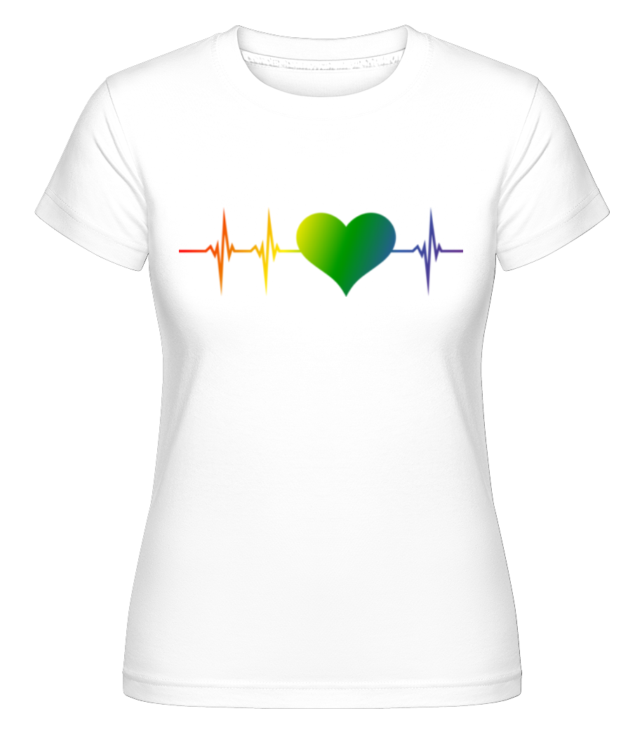 Battement de cœur LGBTQ ·  T-shirt Shirtinator femme