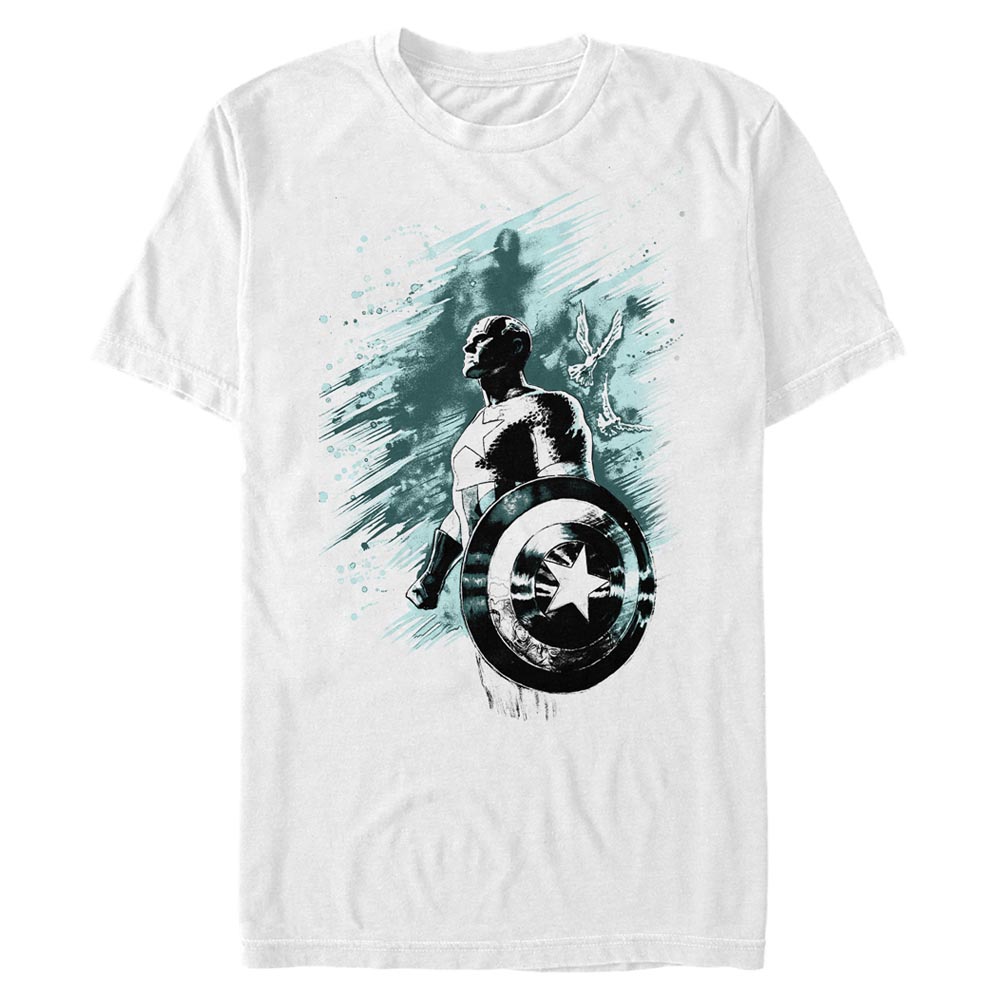 Marvel - Avengers - Captain America Simple Teals - Homme T-shirt
