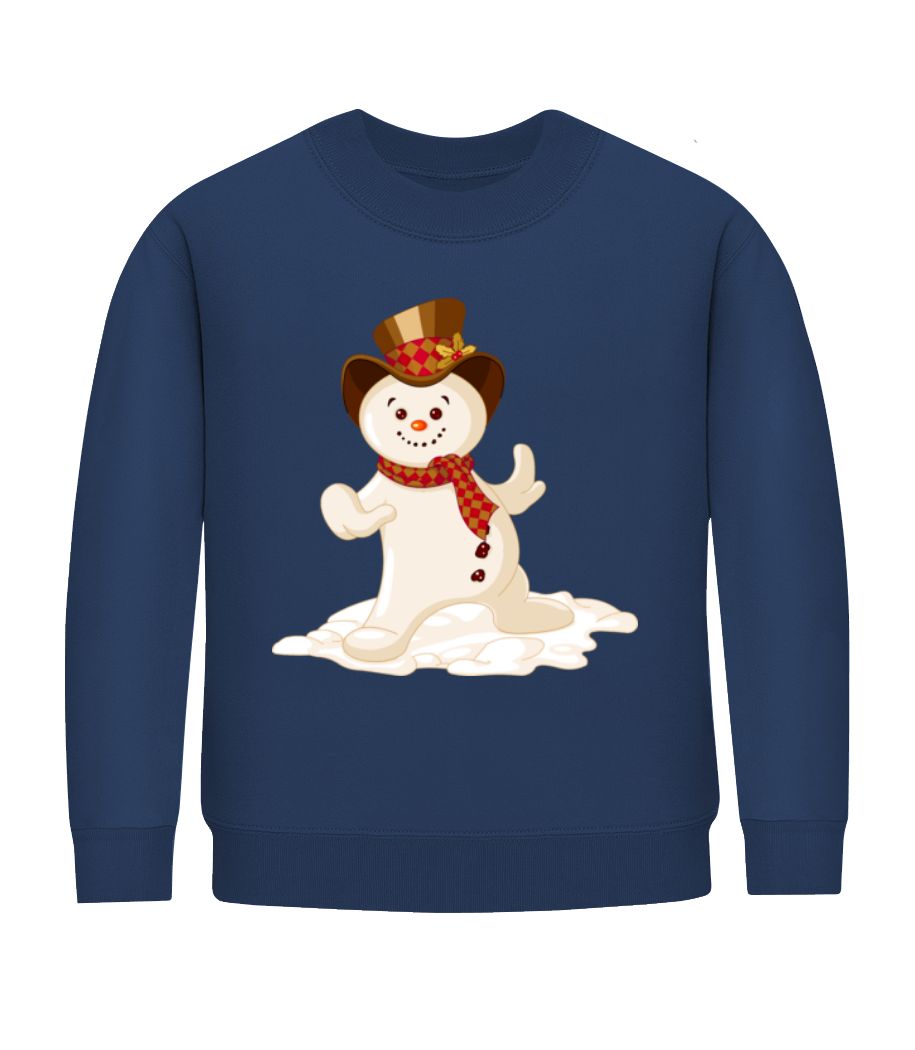 Bonhomme De Neige Avec Chapeau · Sweatshirt Enfant