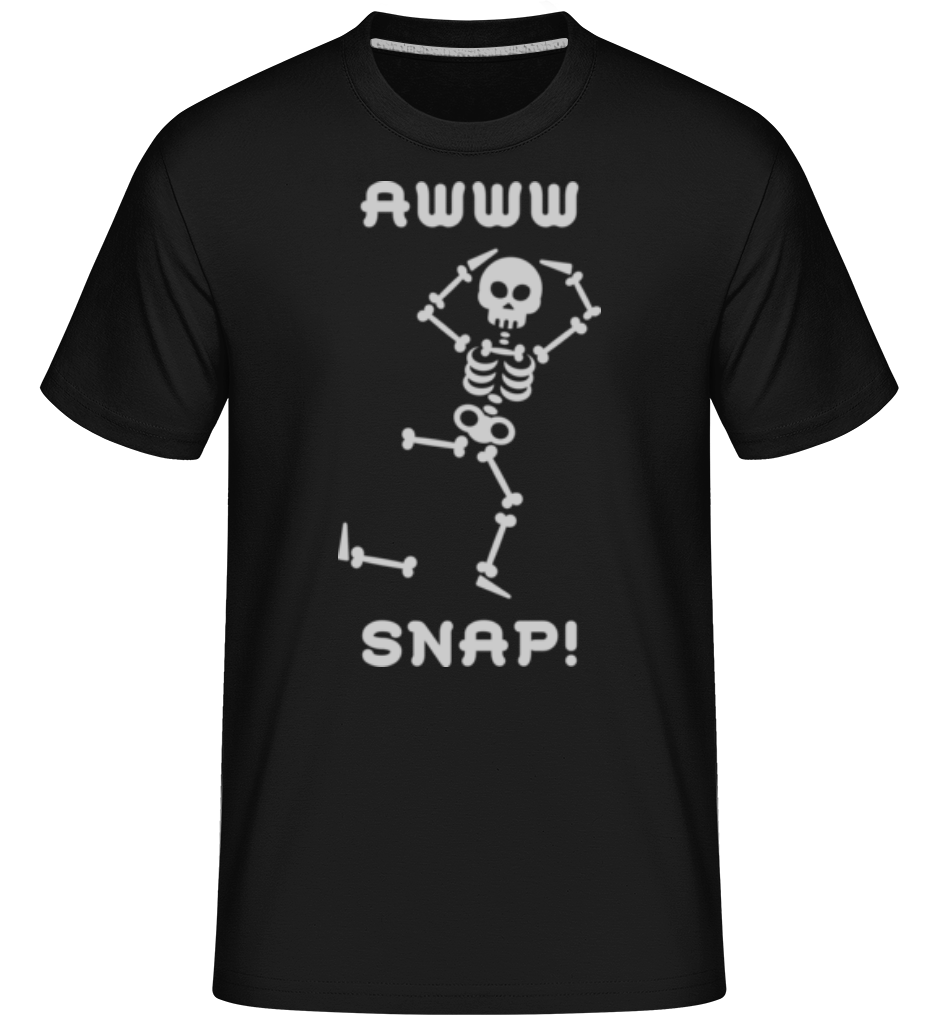 Aperçu: Awww Snap -  T-Shirt Shirtinator homme - Noir - Devant