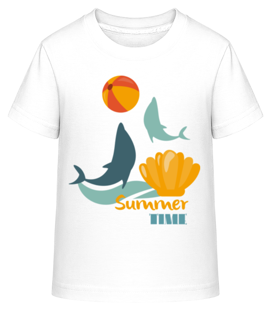 Aperçu: Summer Time Logo - T-shirt shirtinator Enfant - Blanc - Devant