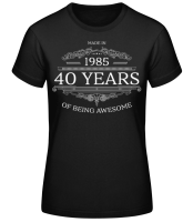 Made In 1985 - Women's Basic T-Shirt - Black - Front Made In 1985 - Women's Basic T-Shirt - Black - Front