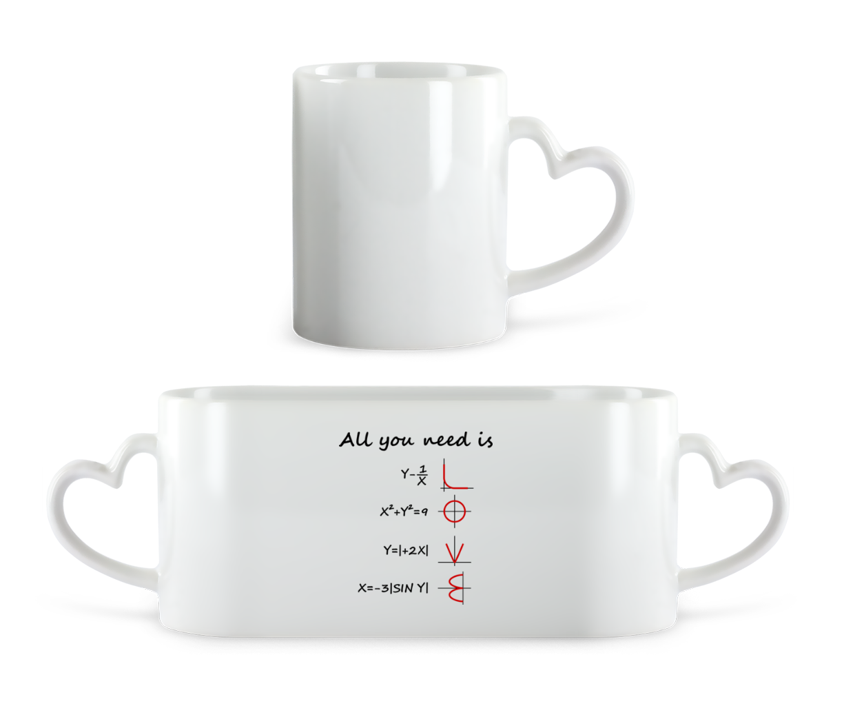 All You Need Is Love · Tasse en forme de coeur