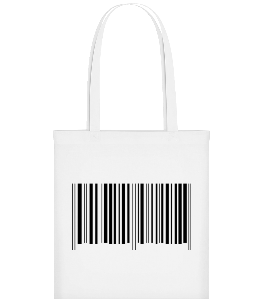 Aperçu: Barcode - Tote Bag - Blanc - Devant