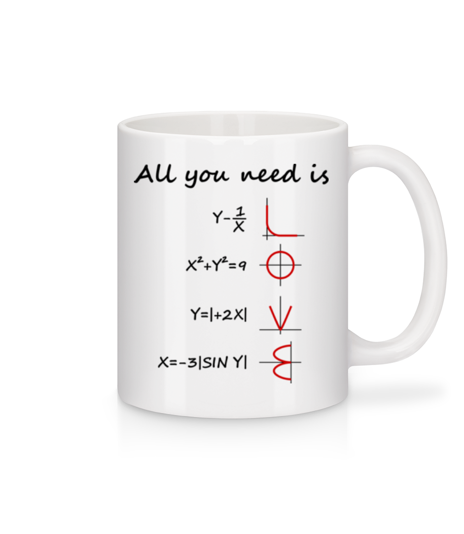 Aperçu: All You Need Is Love - Mug en céramique blanc - Blanc - Devant