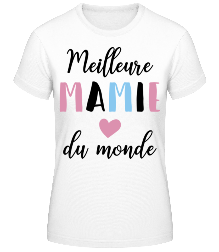 Meilleure Mamie Du Monde - T-shirt standard Femme - Blanc - Devant