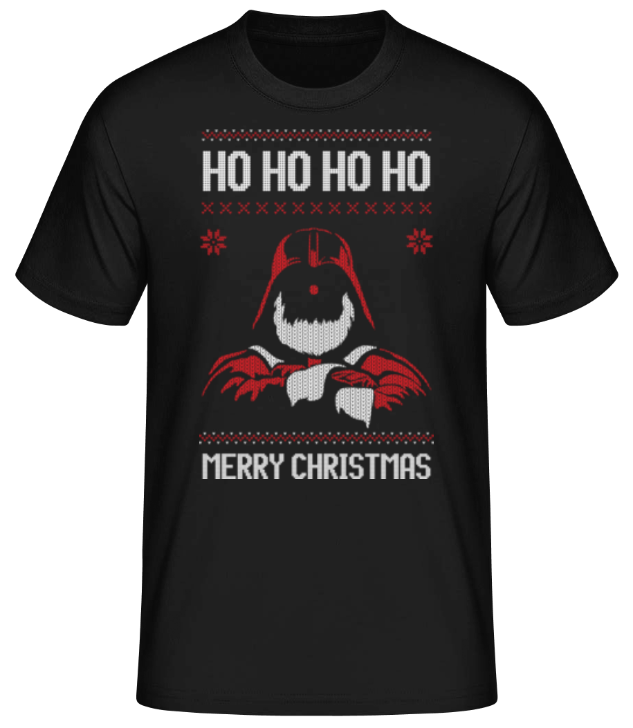 Santa Vader - T-shirt standard Homme - Noir - Devant