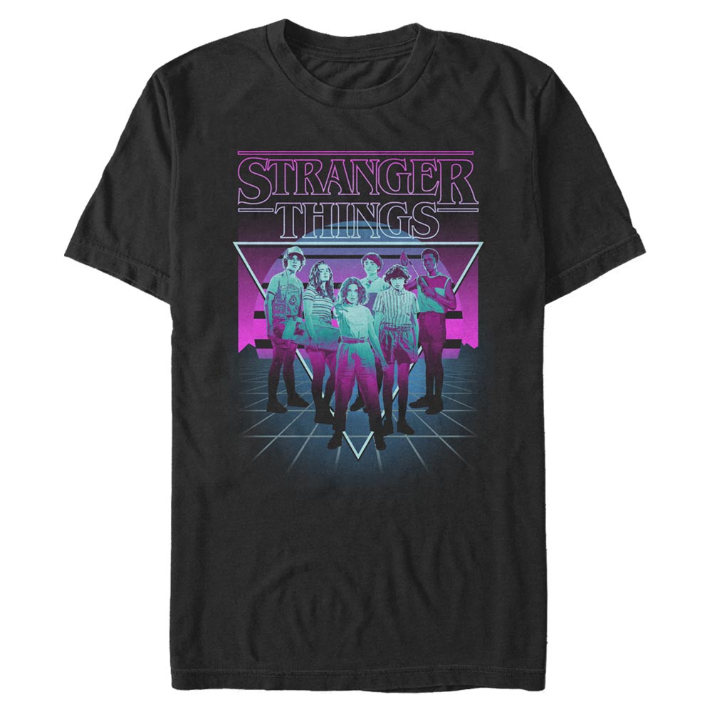 Netflix - Stranger Things - Photo de groupe Neonn Group - Homme T-shirt