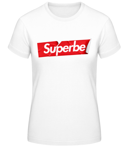 Superbe Autocollant - T-shirt standard Femme - Blanc - Devant