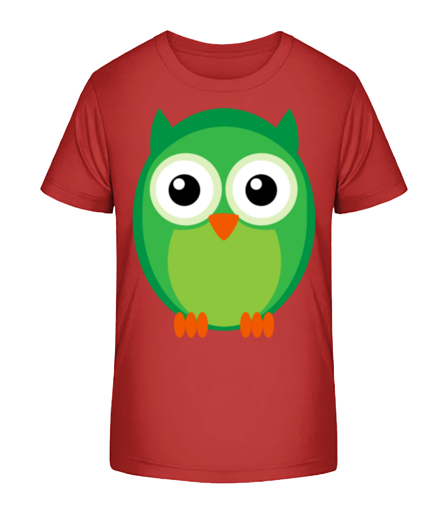 Kids Owl Green · T-shirt bio Enfant Stanley Stella 2.0