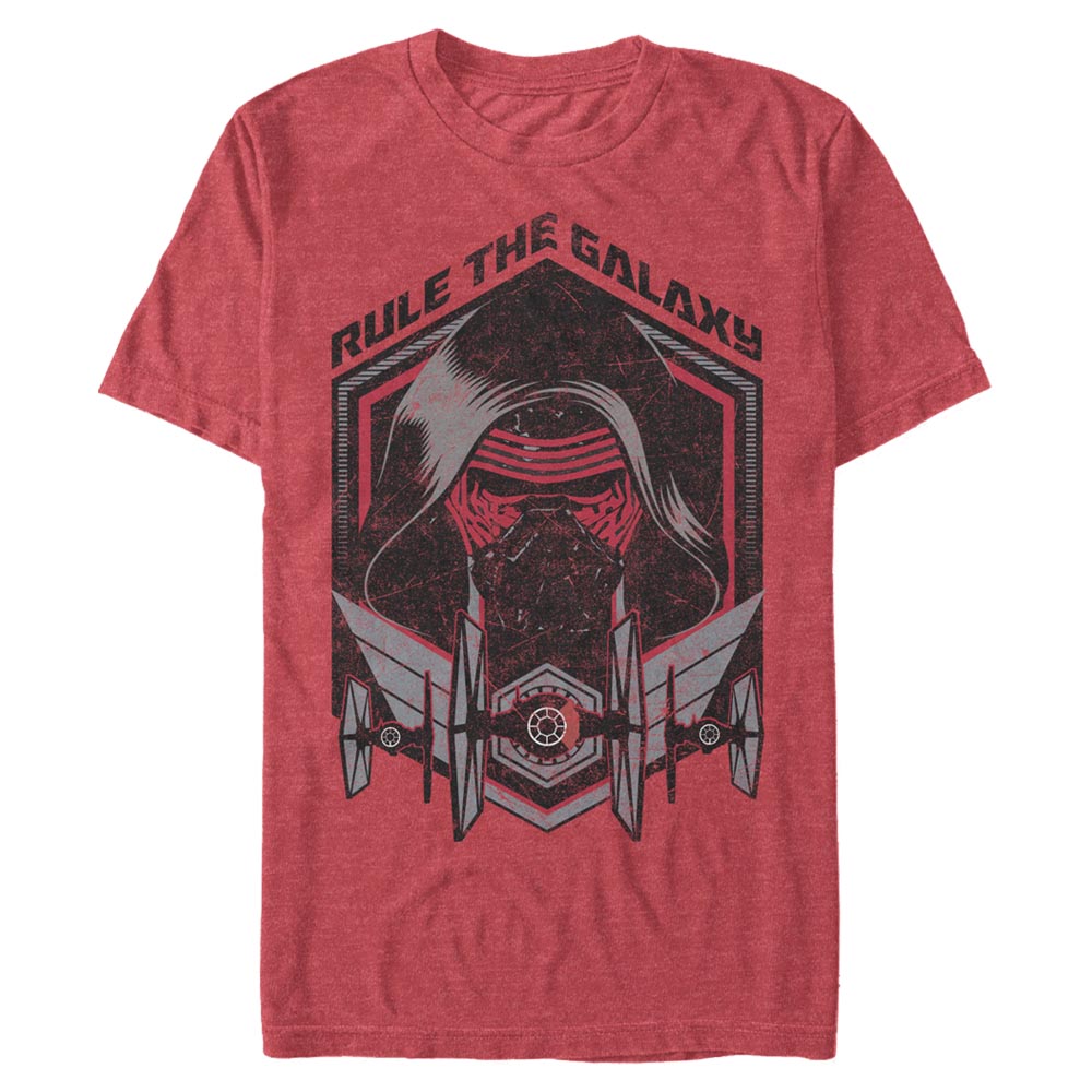 Aperçu: Star Wars - Le Réveil de la Force - Kylo Ren Total Rule - Homme T-shirt - Rouge chiné - Devant