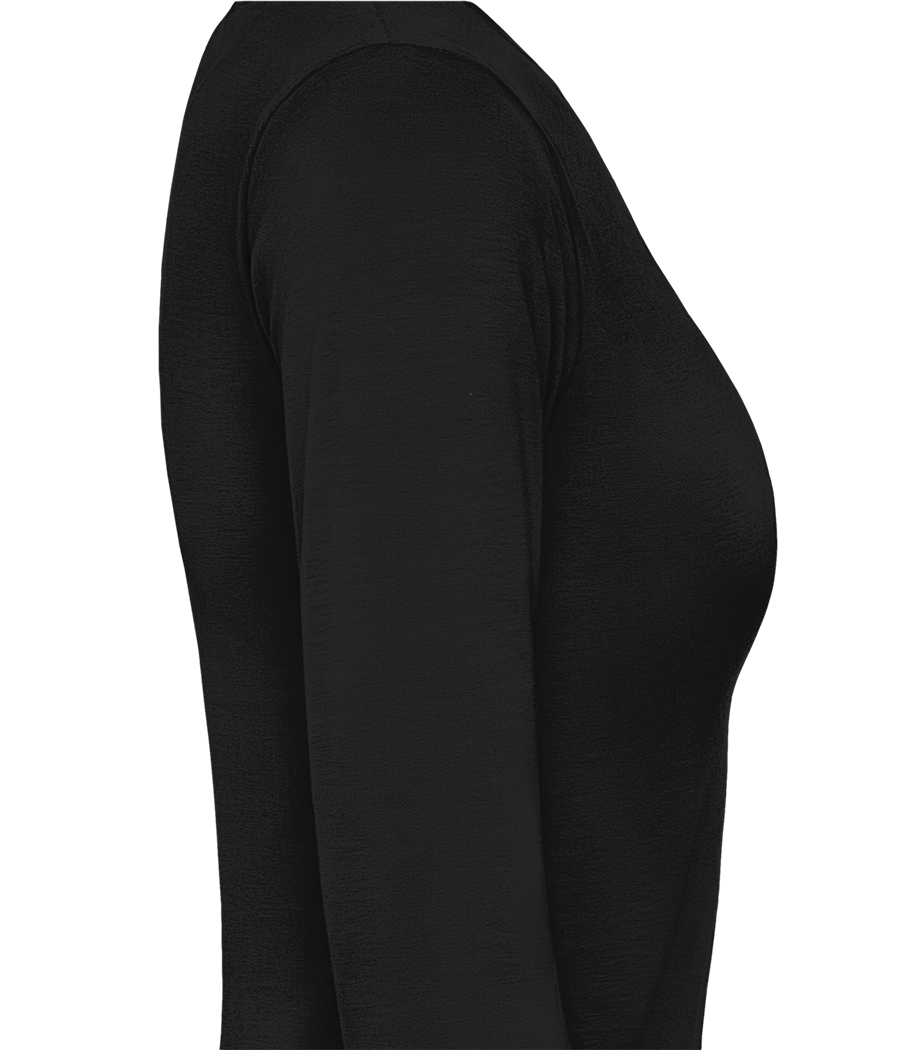 Aperçu: Sister Elf - T-shirt à manches longues standard Femme - Noir - Droit