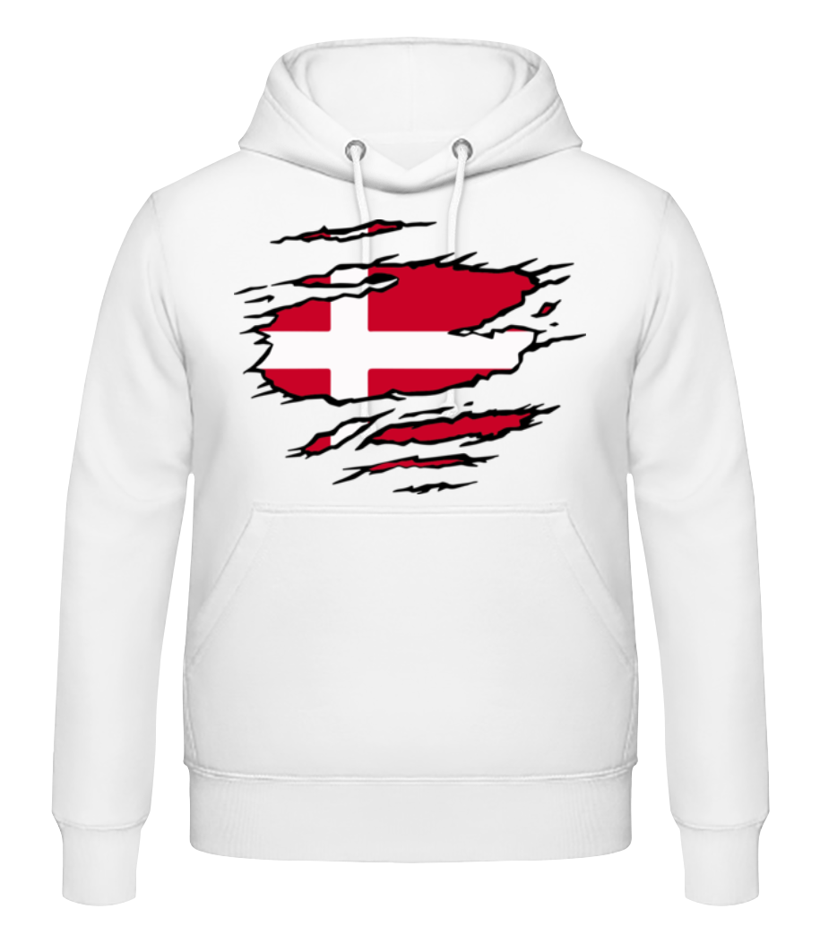 Flag rué Danemark · Sweat à capuche Homme