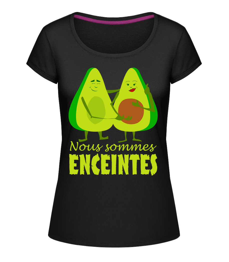 Avocado Enceintes · T-shirt col en U Femme