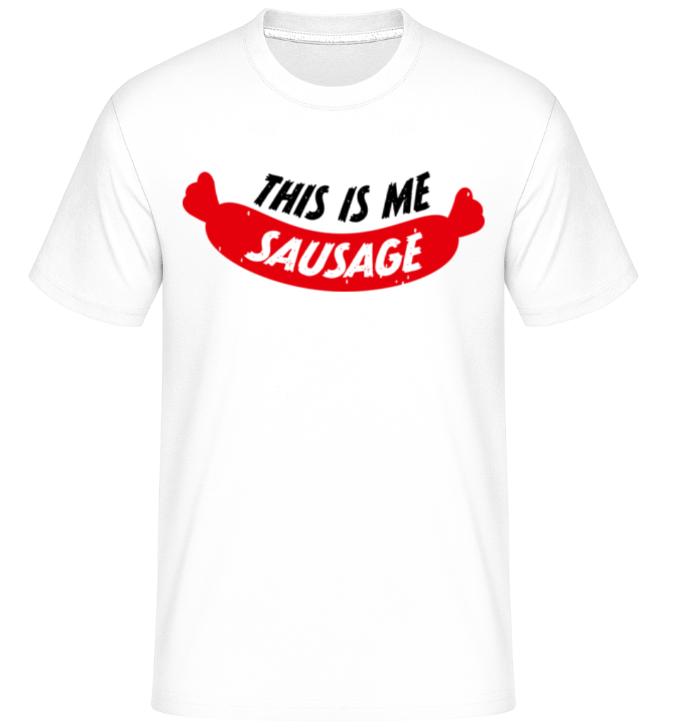 Aperçu: This Is Me Sausage -  T-Shirt Shirtinator homme - Blanc - Devant