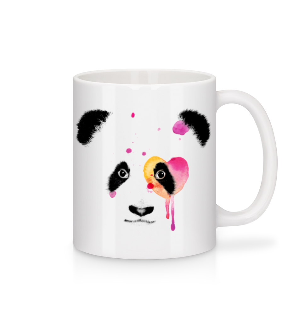 Panda Aquarelle · Mug en céramique blanc