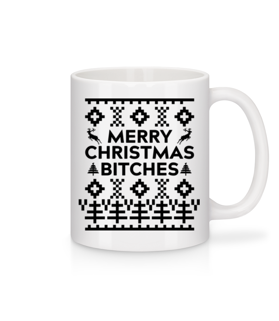 Merry Christmas Bitches · Mug en céramique blanc