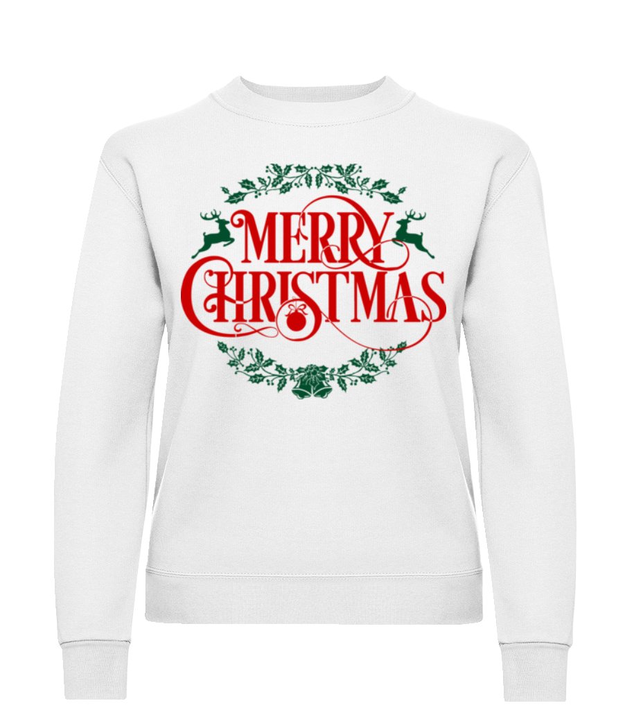 Merry Christmas Label · Sweatshirt Femme