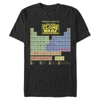 Star Wars - The Clone Wars - Clone Wars Clone Wars Table - Men's T-Shirt - Black - Front Star Wars - The Clone Wars - Clone Wars Clone Wars Table - Men's T-Shirt - Black - Front