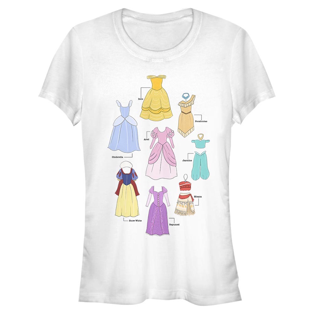 Disney - Princesses Disney - Photo de groupe Textbook Dresses - Femme T-shirt
