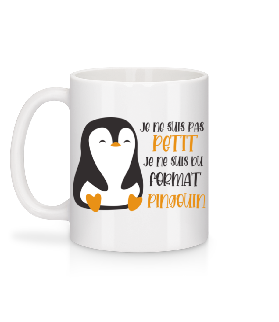Aperçu: Je Ne Suis Pas Petit Pingouin - Mug en céramique blanc - Blanc - Derrière