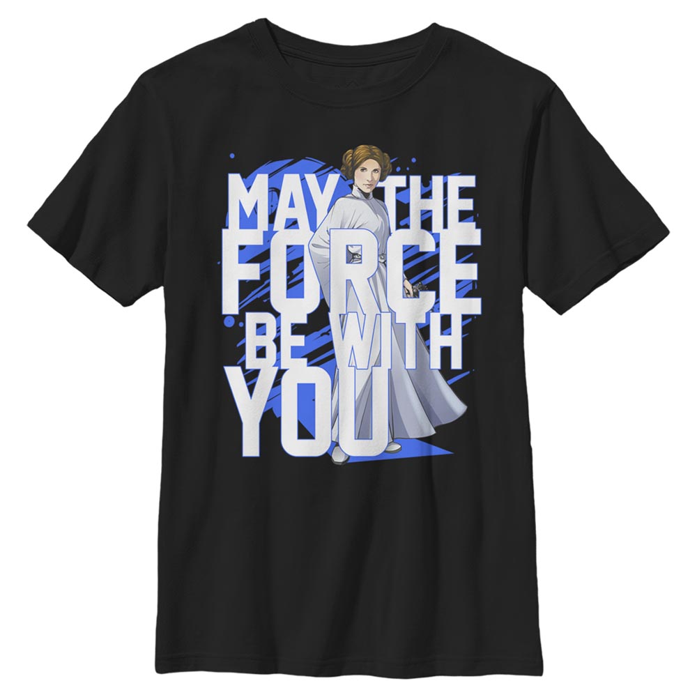 Aperçu: Star Wars - Princezna Leia Force Stack Leia - Enfant T-shirt - Noir - Devant