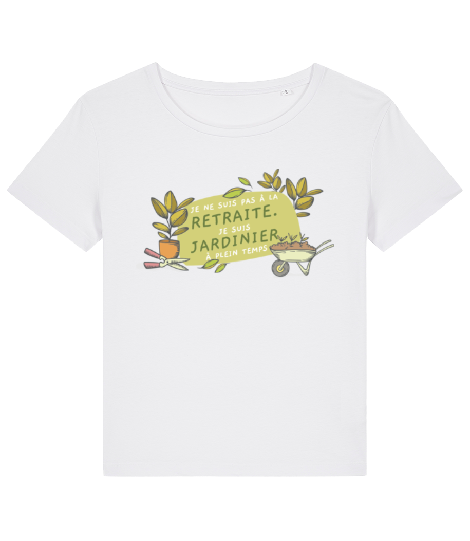 Je Suis Jardinier - T-shirt bio Femme Stanley Stella 2.0 - Blanc - Devant
