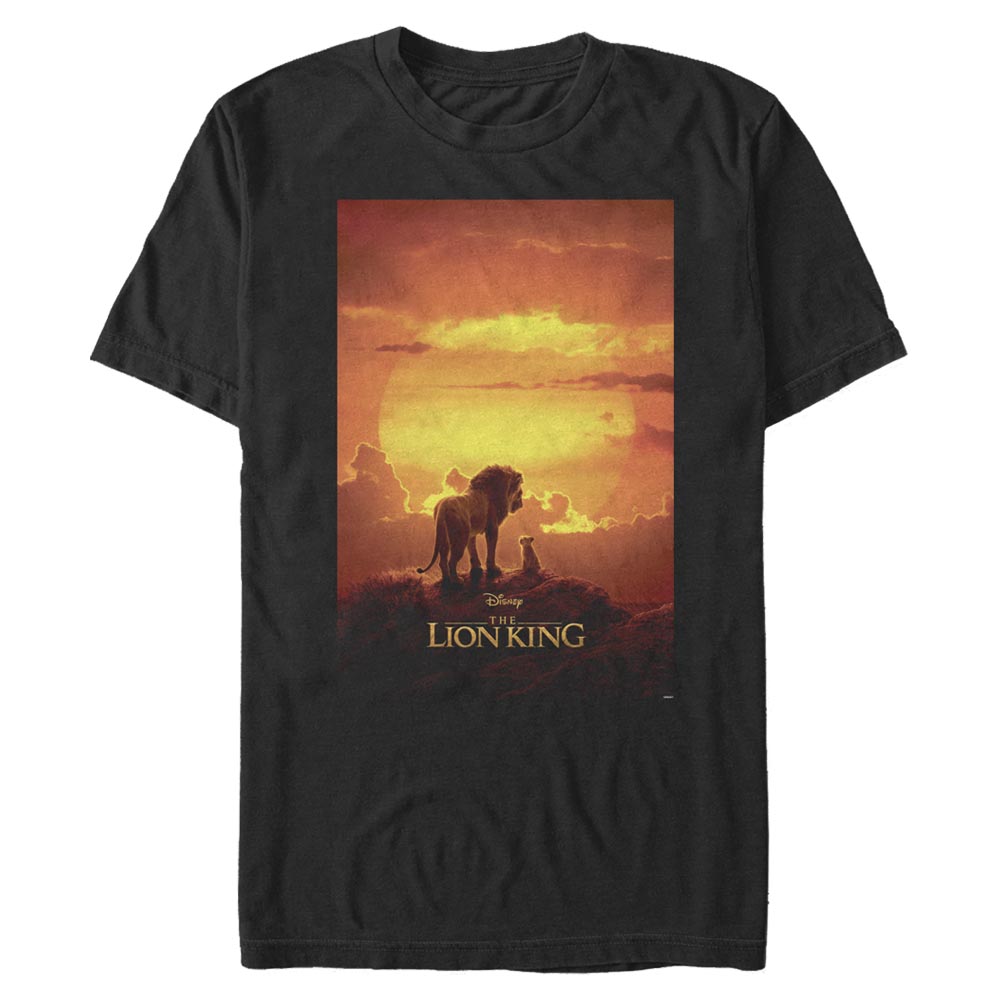 Disney - Le Roi lion - Simba et Mufasa Pride Rock Poster - Homme T-shirt