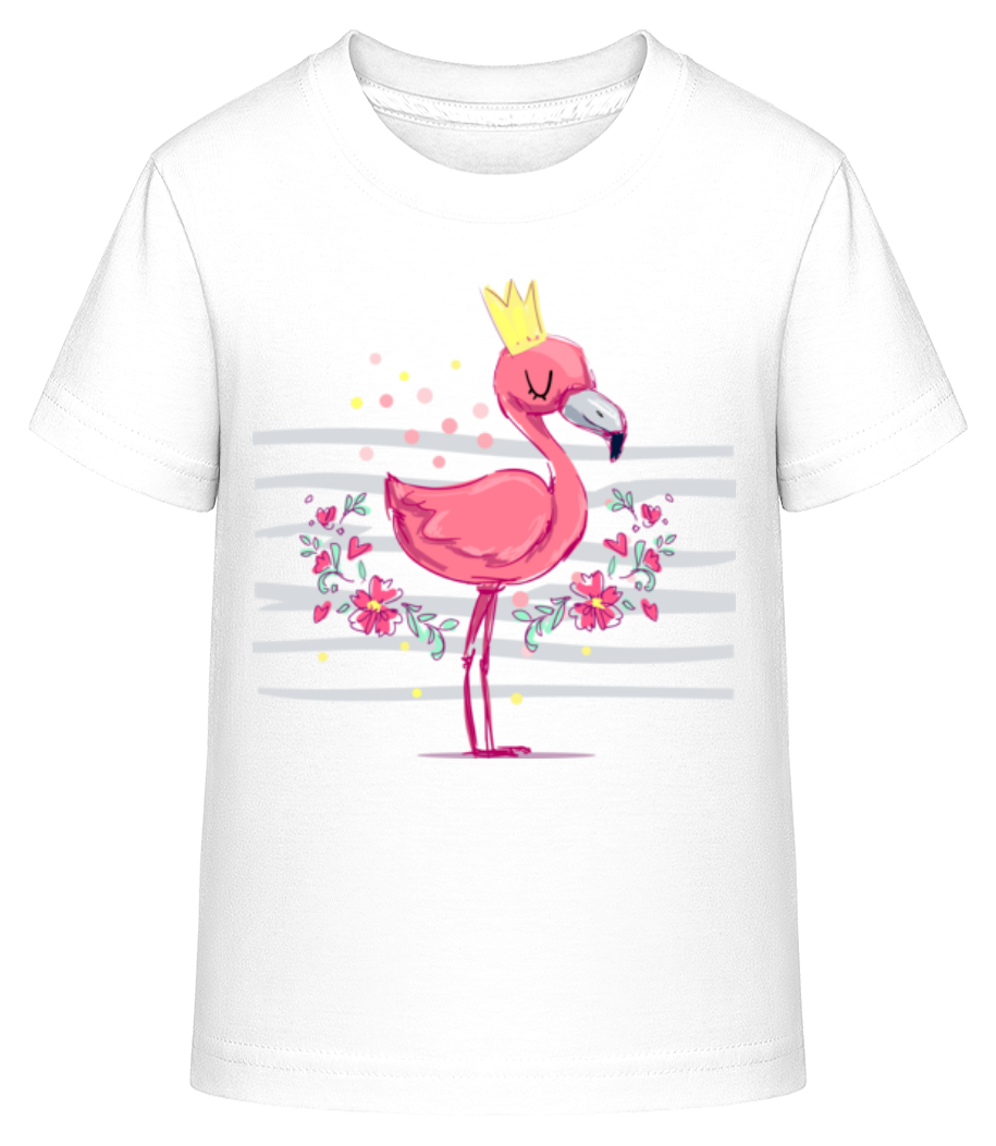 Aperçu: Royal Flamingo - T-shirt shirtinator Enfant - Blanc - Devant