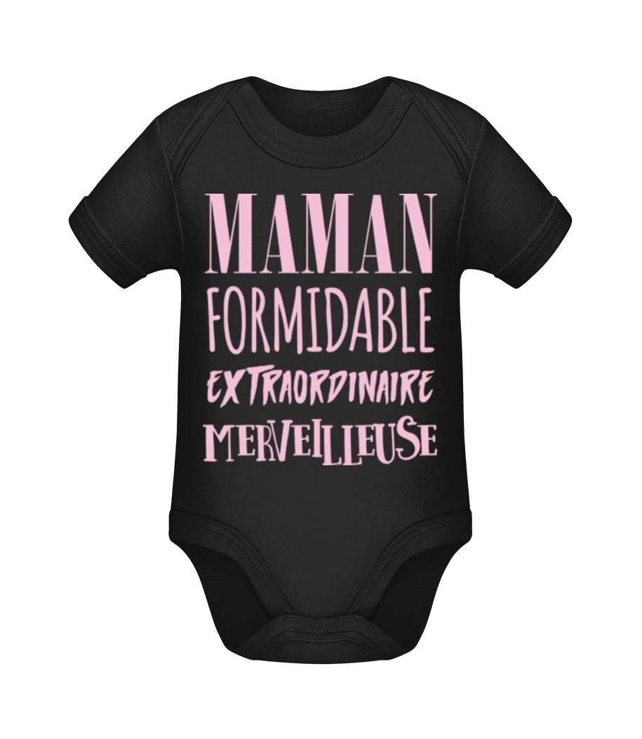 Maman Formidable · Body manches courtes bio