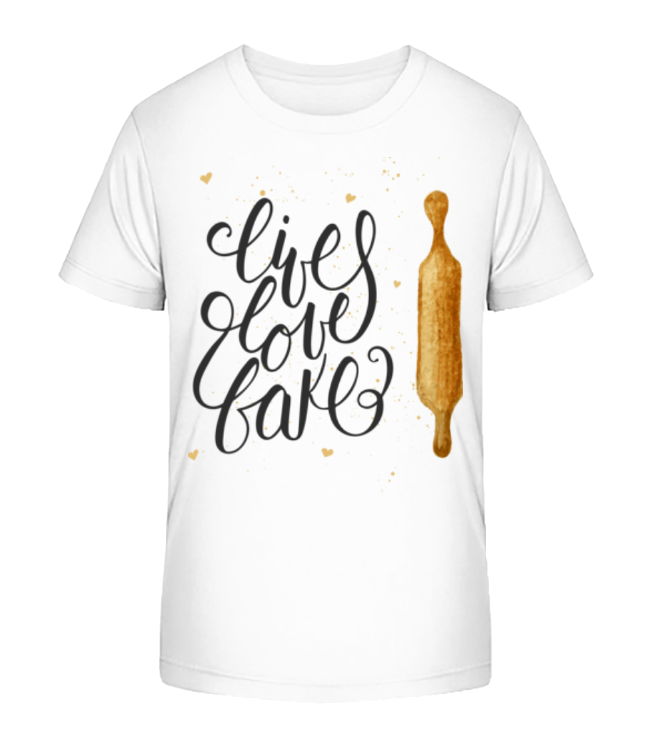 Live Love Bake · T-shirt bio Enfant Stanley Stella 2.0