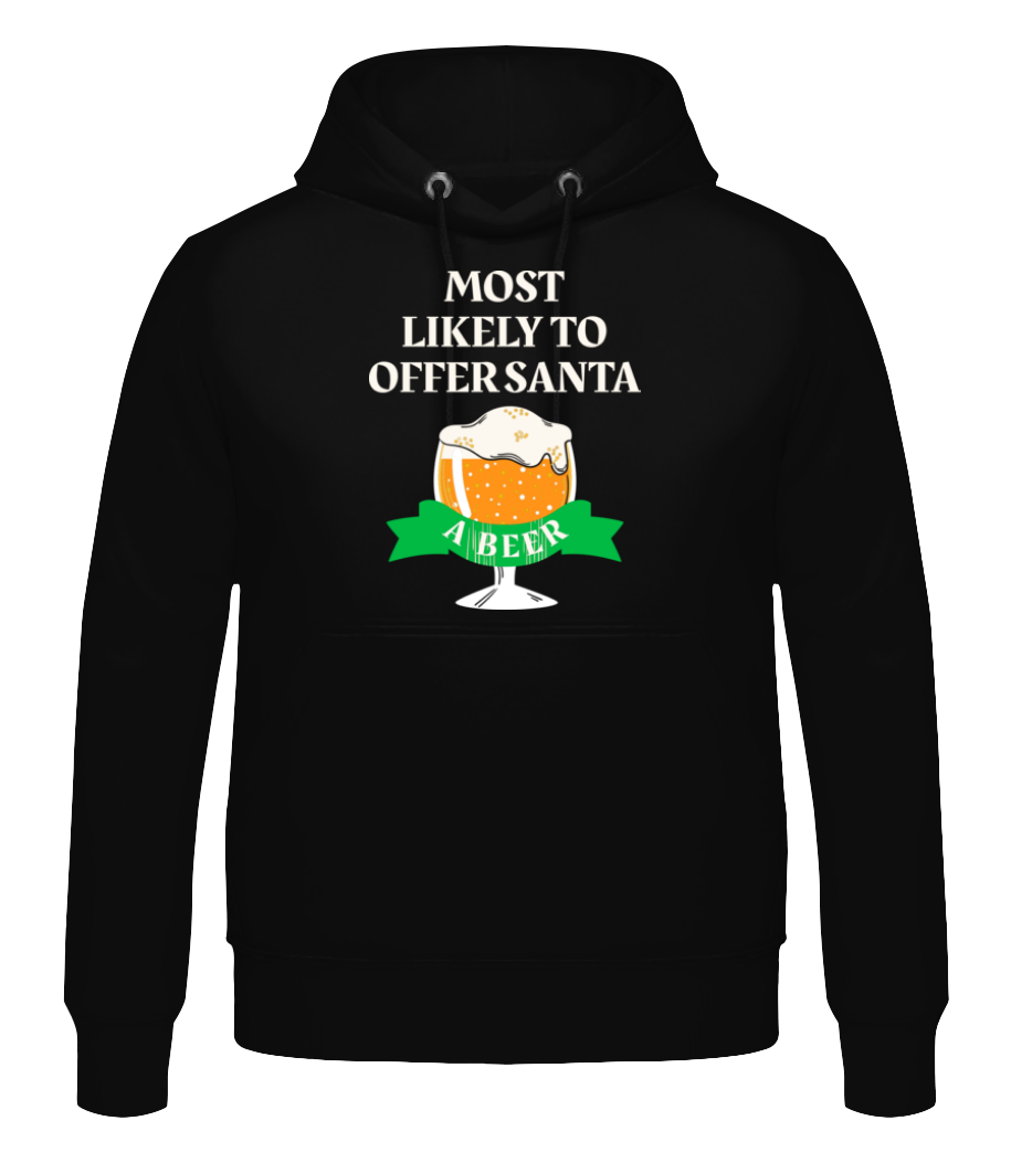Offer Santa A Beer · Sweat à capuche Homme