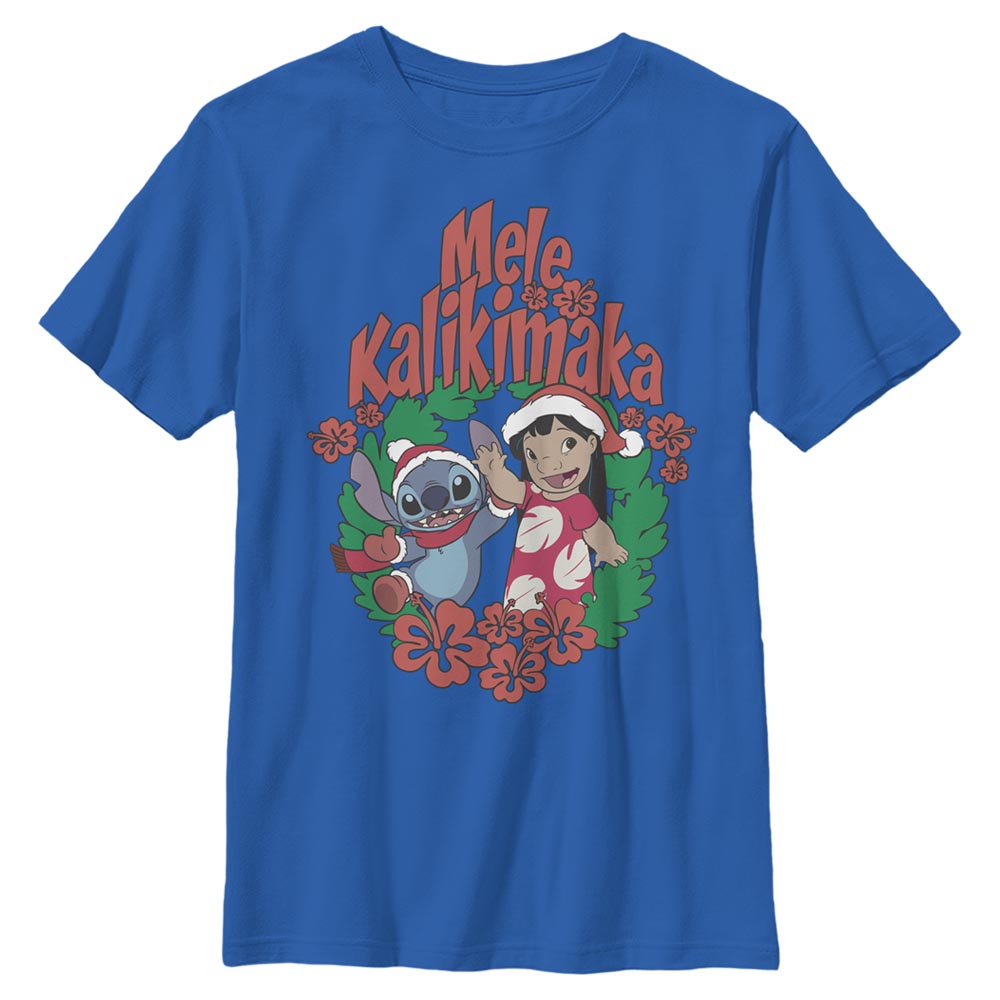 Disney - Lilo & Stitch - Lilo et Stitch Mele Kalikimaka Stitch - Enfant T-shirt