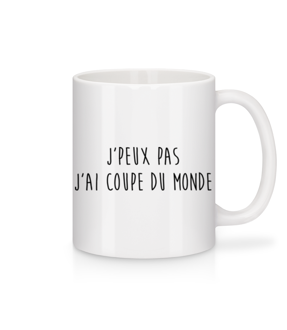 J'peux Pas J'ai Coupe Du Monde · Mug en céramique blanc