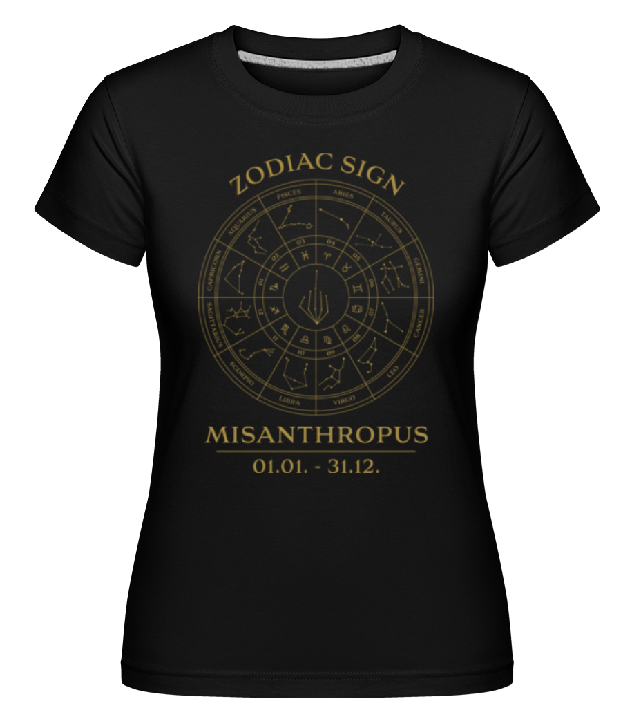 Zodiac Sign Misanthropus ·  T-shirt Shirtinator femme
