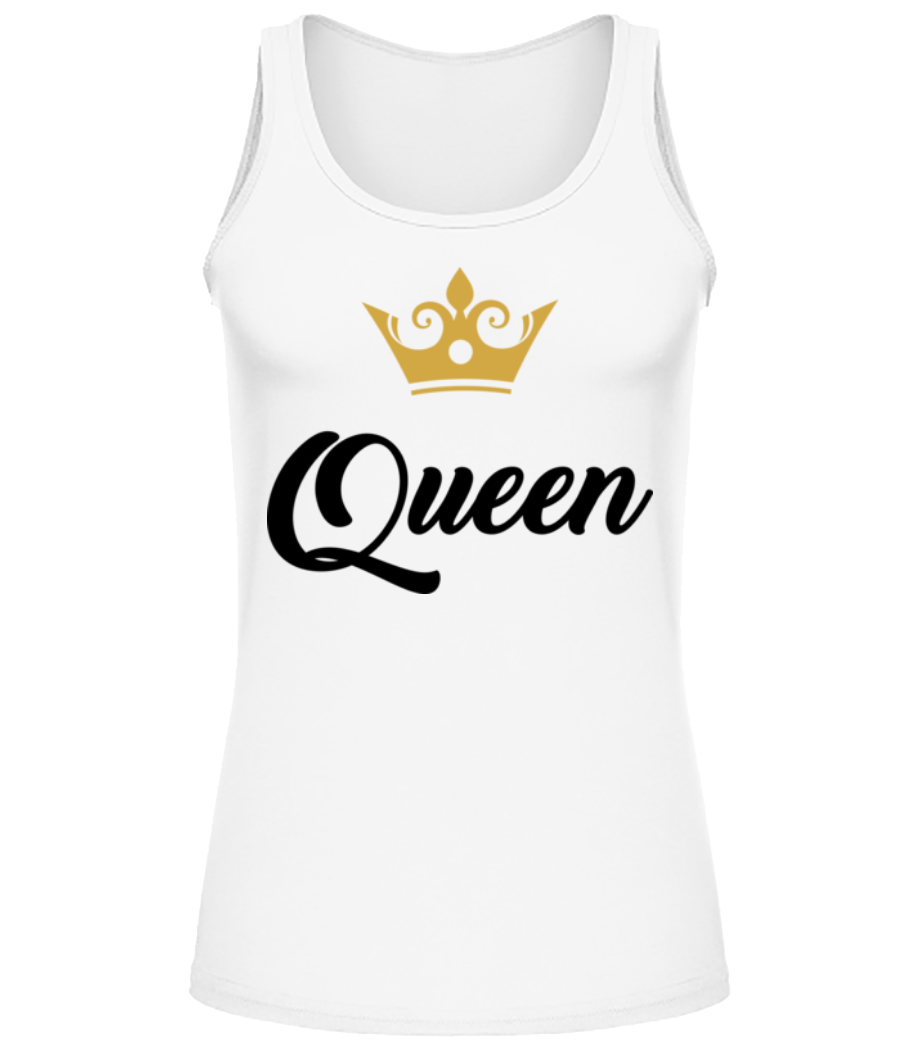Aperçu: Queen - Débardeur Femme - Blanc - Devant