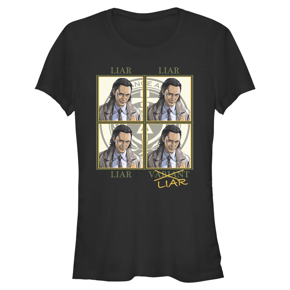 Marvel - Loki - Loki Liar Or Variant - Femme T-shirt - Noir - Devant