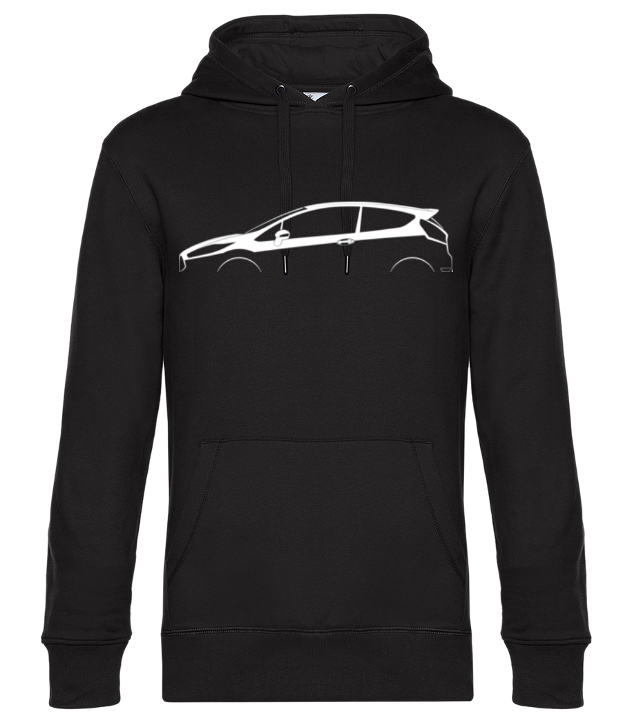 Aperçu: 'Ford Fiesta ST Mk VI' Silhouette - Sweat à capuche premium Unisexe - Noir - Devant