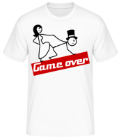 Game Over - T-shirt standard Homme - Blanc - Devant