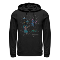 Disney Classics - Lilo & Stitch - Lilo & Stitch Constelation Lilo Stitch - Unisex Hoodie - Black - Front Disney Classics - Lilo & Stitch - Lilo & Stitch Constelation Lilo Stitch - Unisex Hoodie - Black - Front