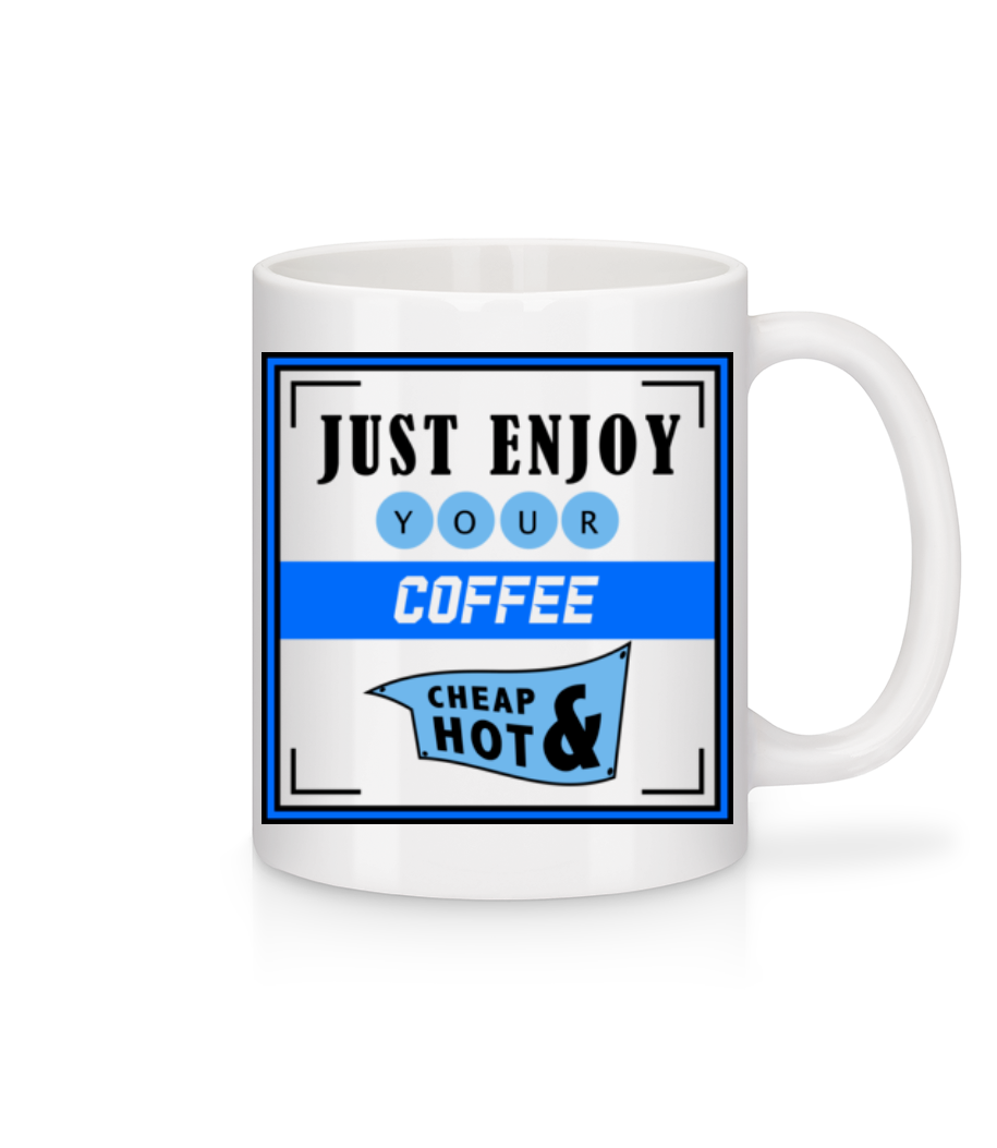 Just Enjoy · Mug en céramique blanc