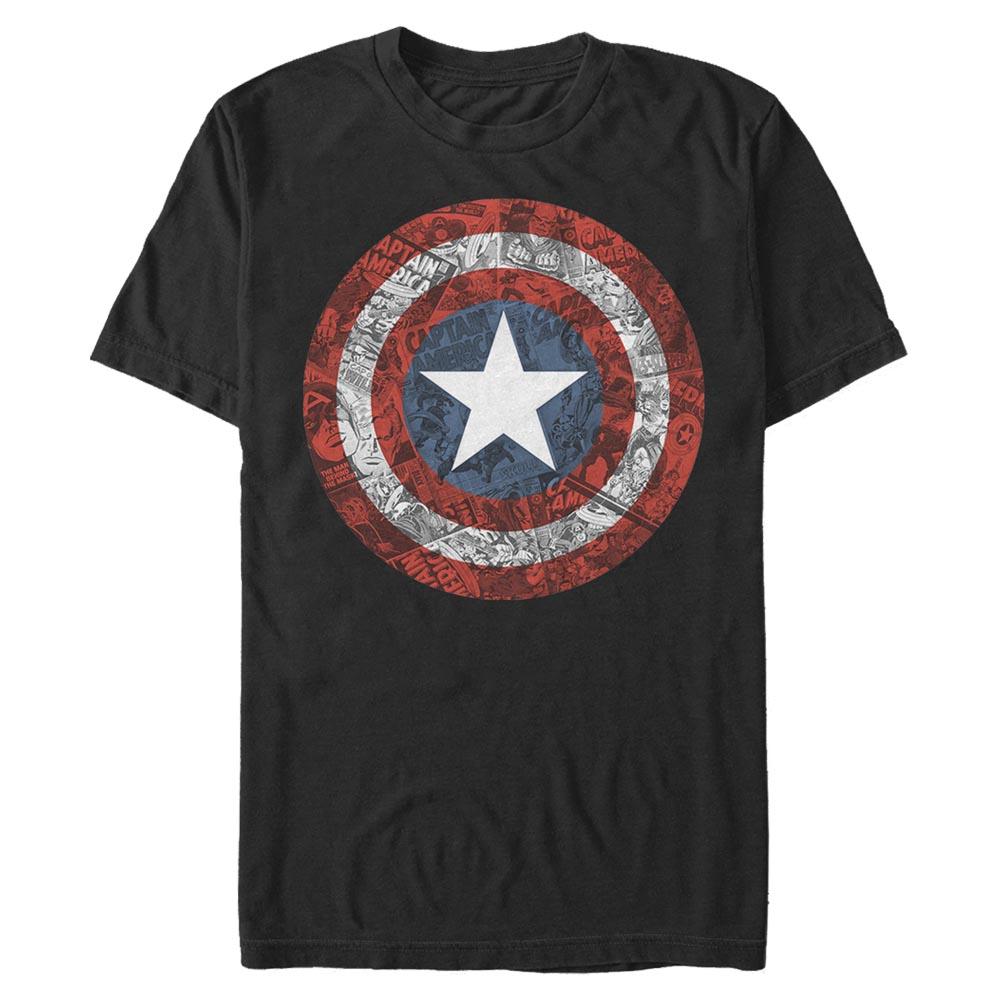 Marvel - Avengers - Captain America ComicBook Shield - Homme T-shirt