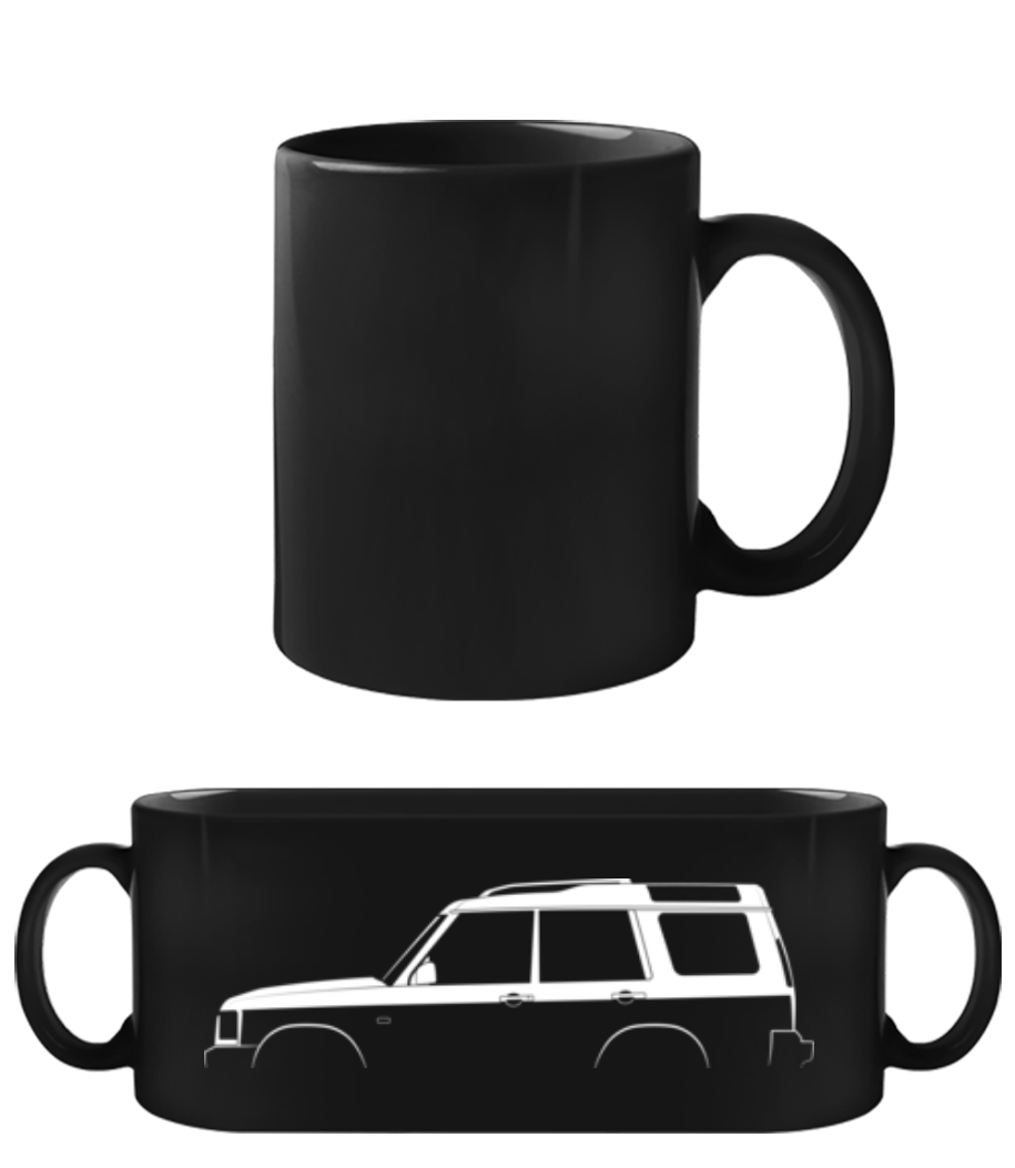 'Land Rover Discovery (1998)' Silhouette · Tasse Noire