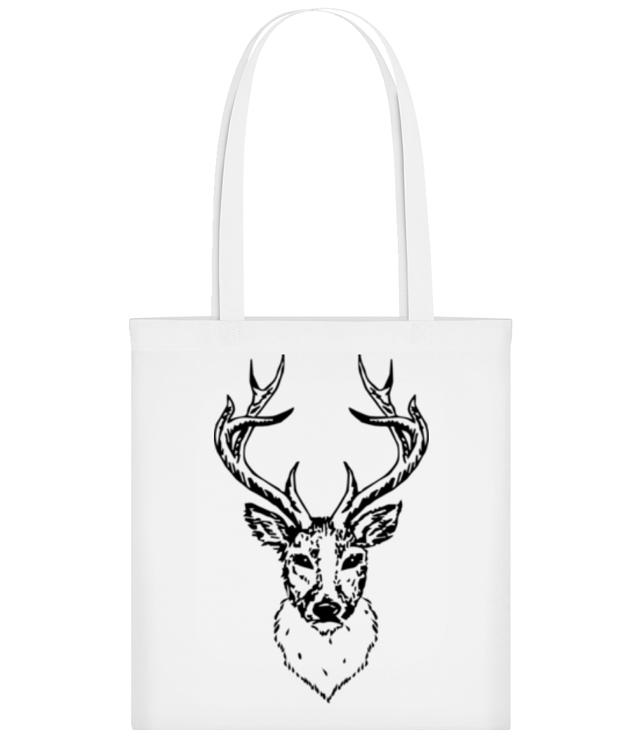 Deer Head Black · Tote Bag