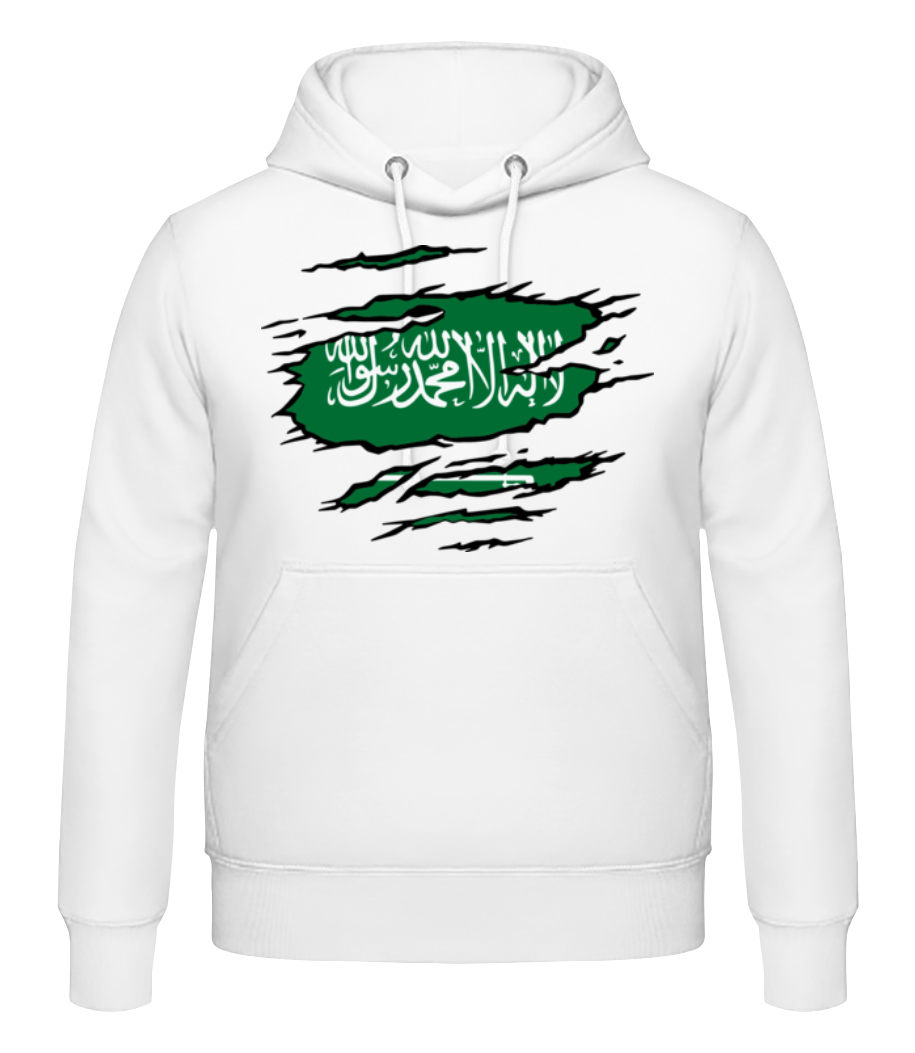 Drapeau déchiré Arabie Saoudite · Sweat à capuche Homme