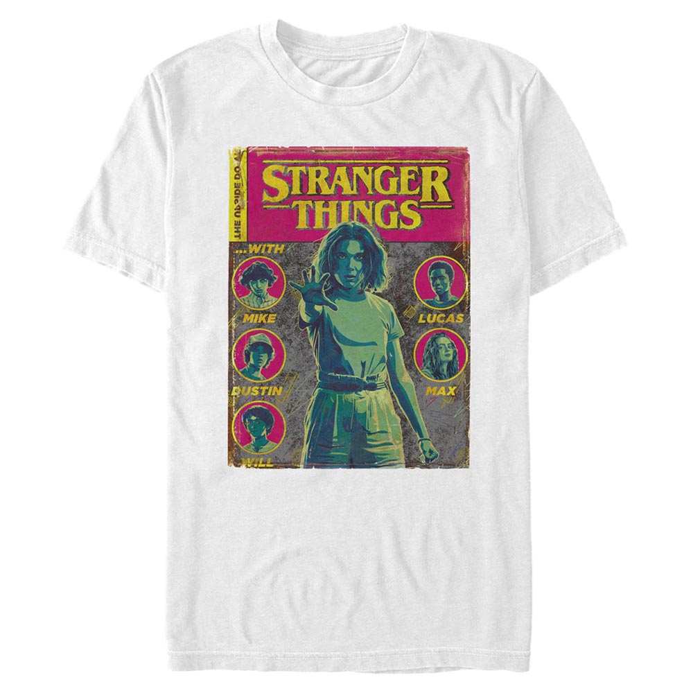 Netflix - Stranger Things - Photo de groupe Comic Cover - Homme T-shirt