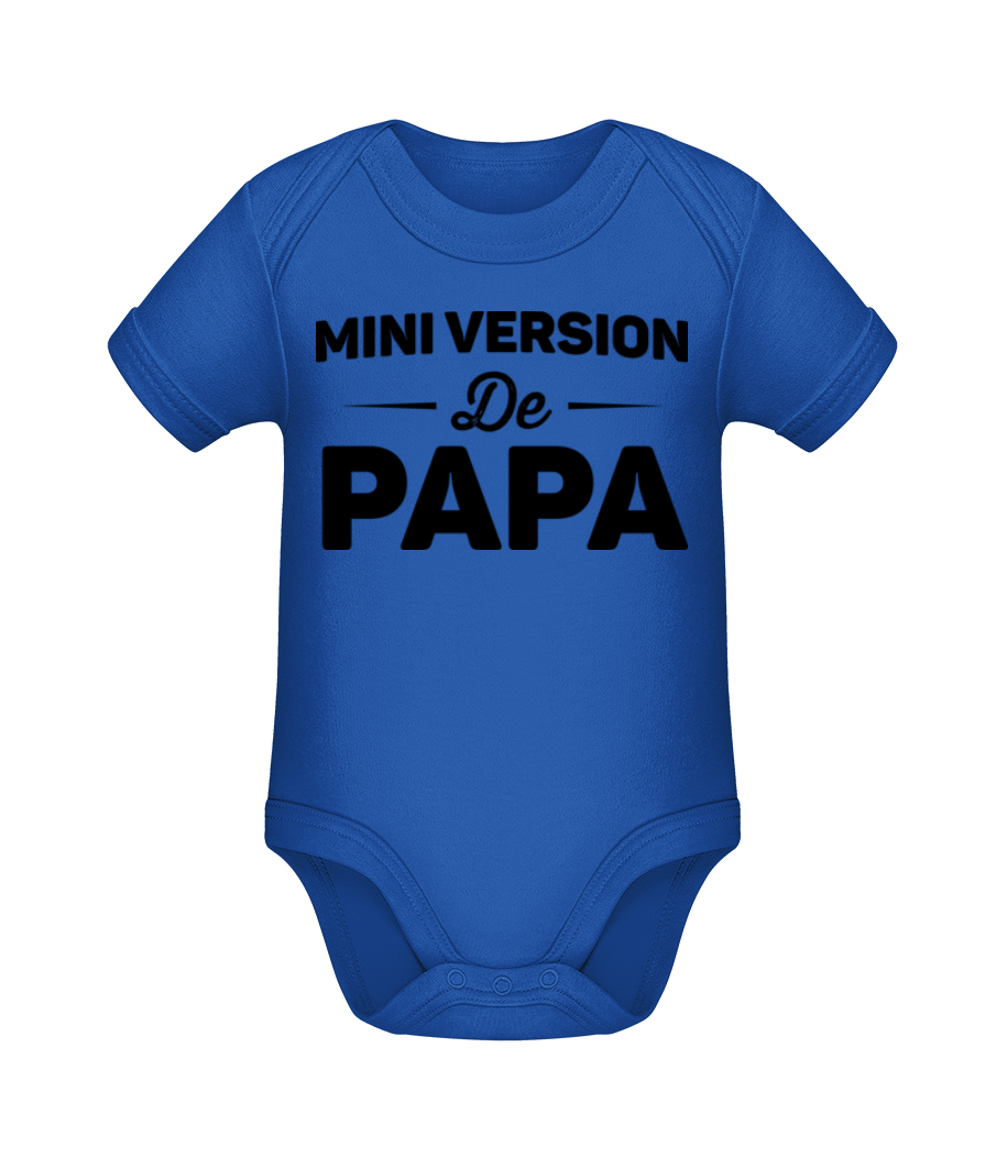 Mini Version De Papa · Body manches courtes bio
