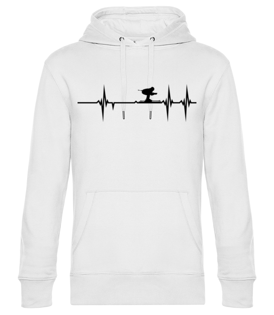 Battement de coeur de ski · Sweat à capuche standard homme
