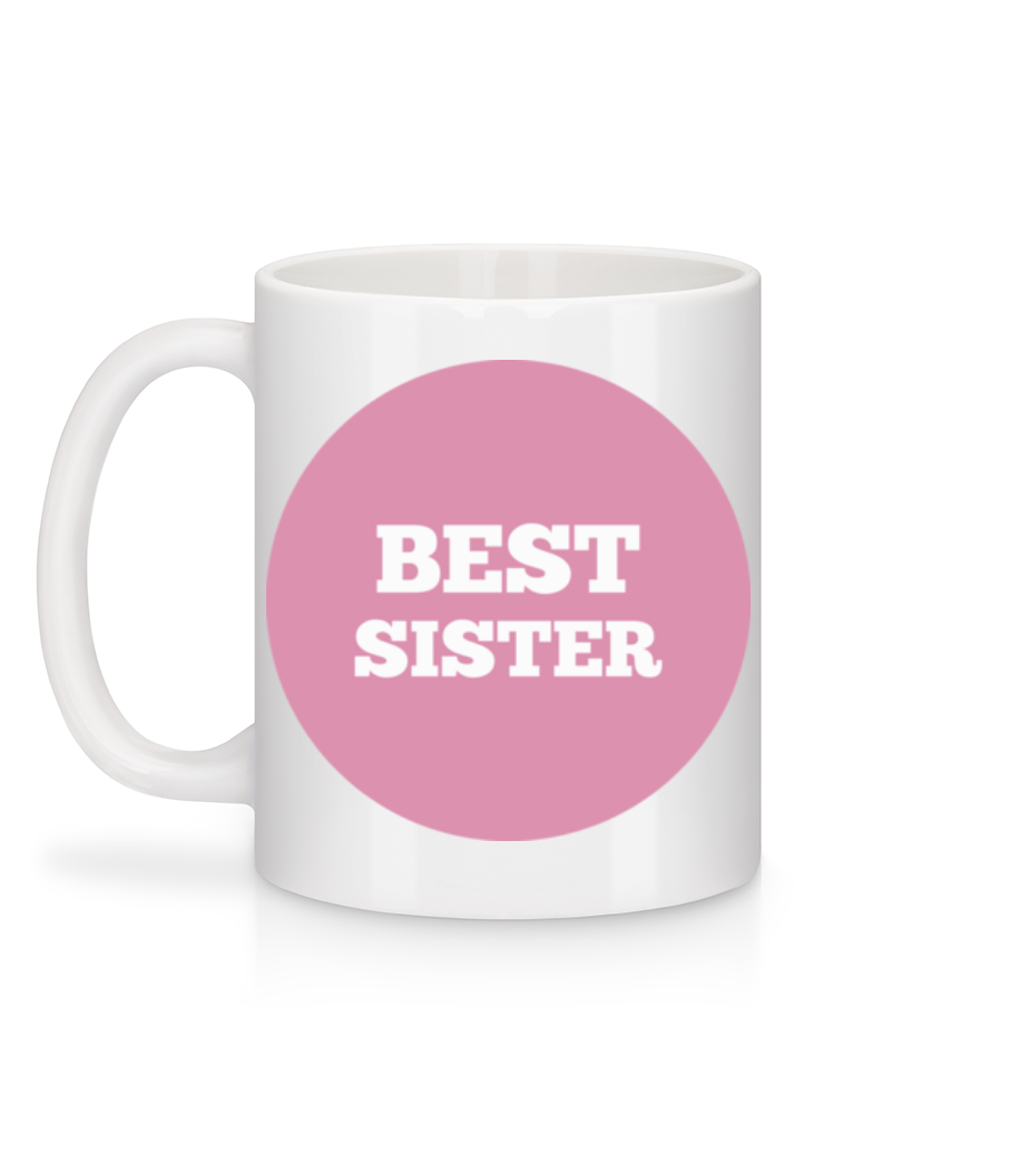 Best Sister - Mug en céramique blanc - Blanc - Derrière