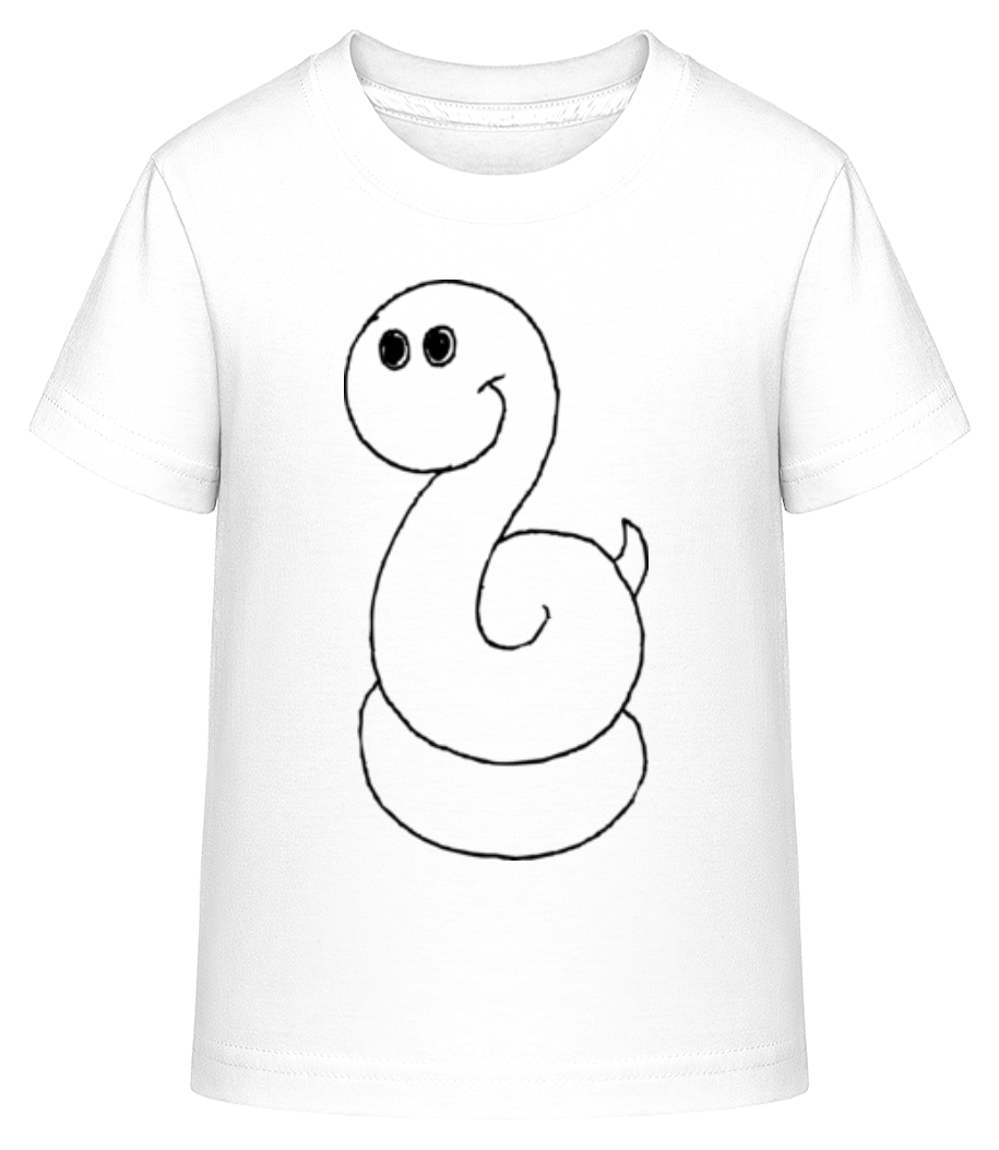 Aperçu: Enfant Comic - Serpent - T-shirt shirtinator Enfant - Blanc - Devant